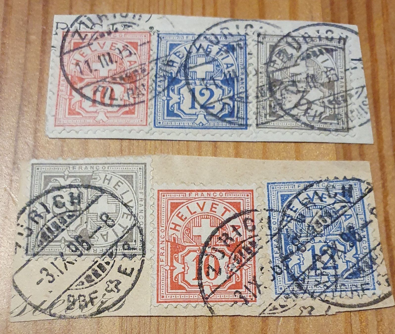 Alle Briefmarken: Wertziffern Ausschnitte – Gebraucht aus Balgach von SIMEON27