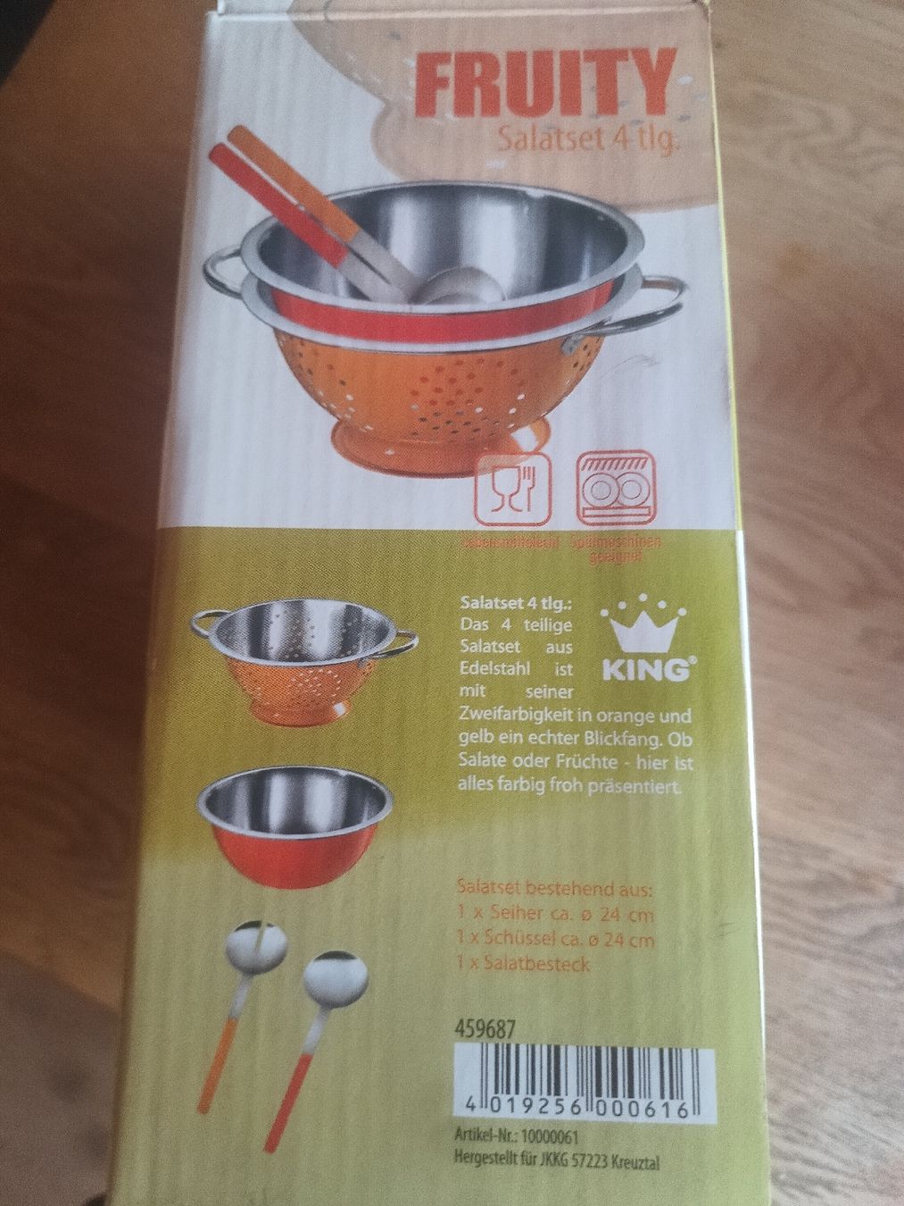 Schalen: Salatschüsselset  4-teiligEdelstahl  – Neu und originalverpackt aus Burgdorf von Bxblau 7