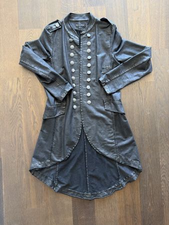 Damen Jacke lang schwarz Grösse L guter Zustand