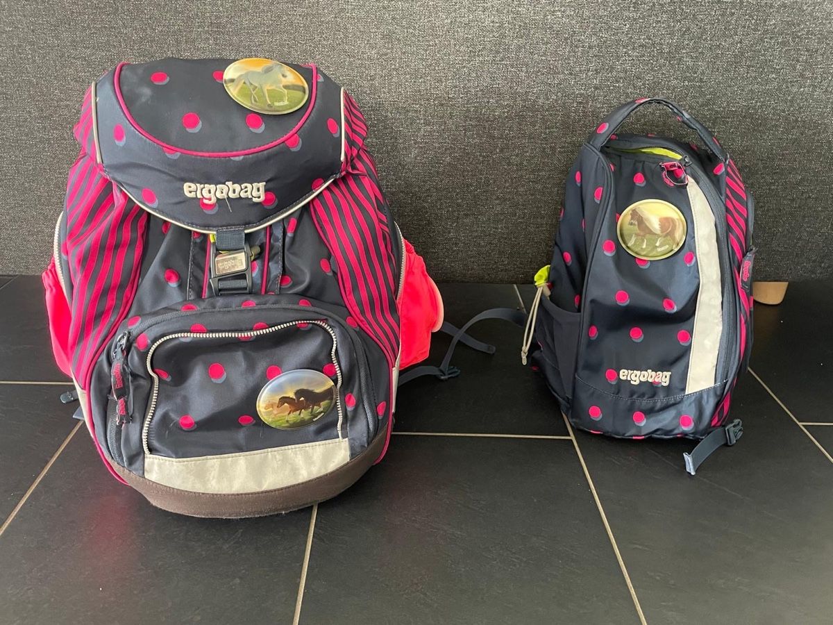 Ergobag Kindertaschen: Ergobag Schulrucksack Set mit Regenhuelle gebraucht – Gebraucht aus Dottikon von Wolf83