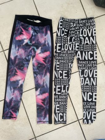 2 Mädchen Sport Leggings Set, Gr.134/140 Sportlich!