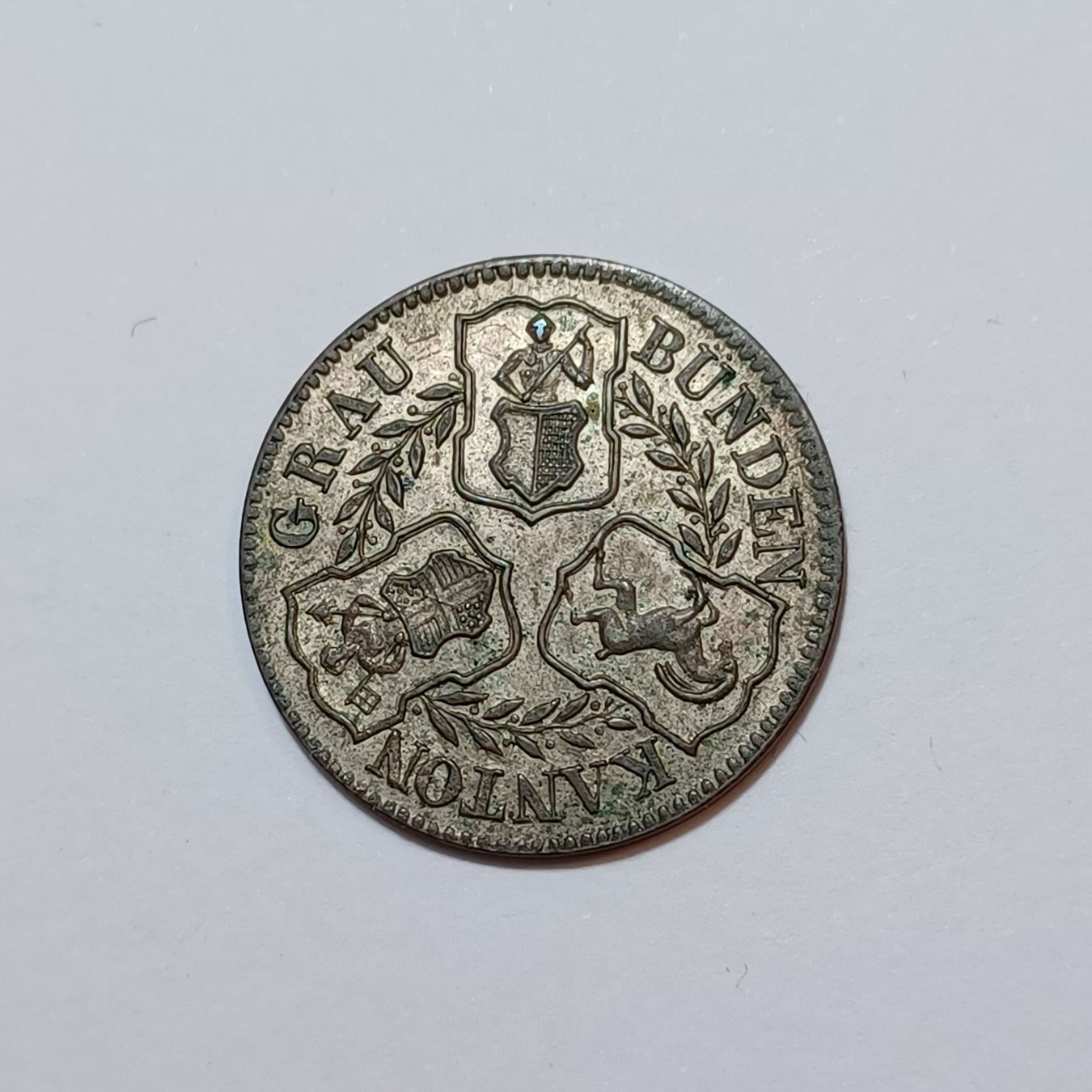 Alle Münzen: 1/2 Batzen 1842 Graubünden – Gebraucht aus Pfäffikon ZH von Schweizer_Muenzen 1