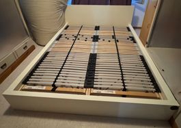 2 x Lattenrost 80 x 200cm + Bettgestell 160 x 200cm Ikea