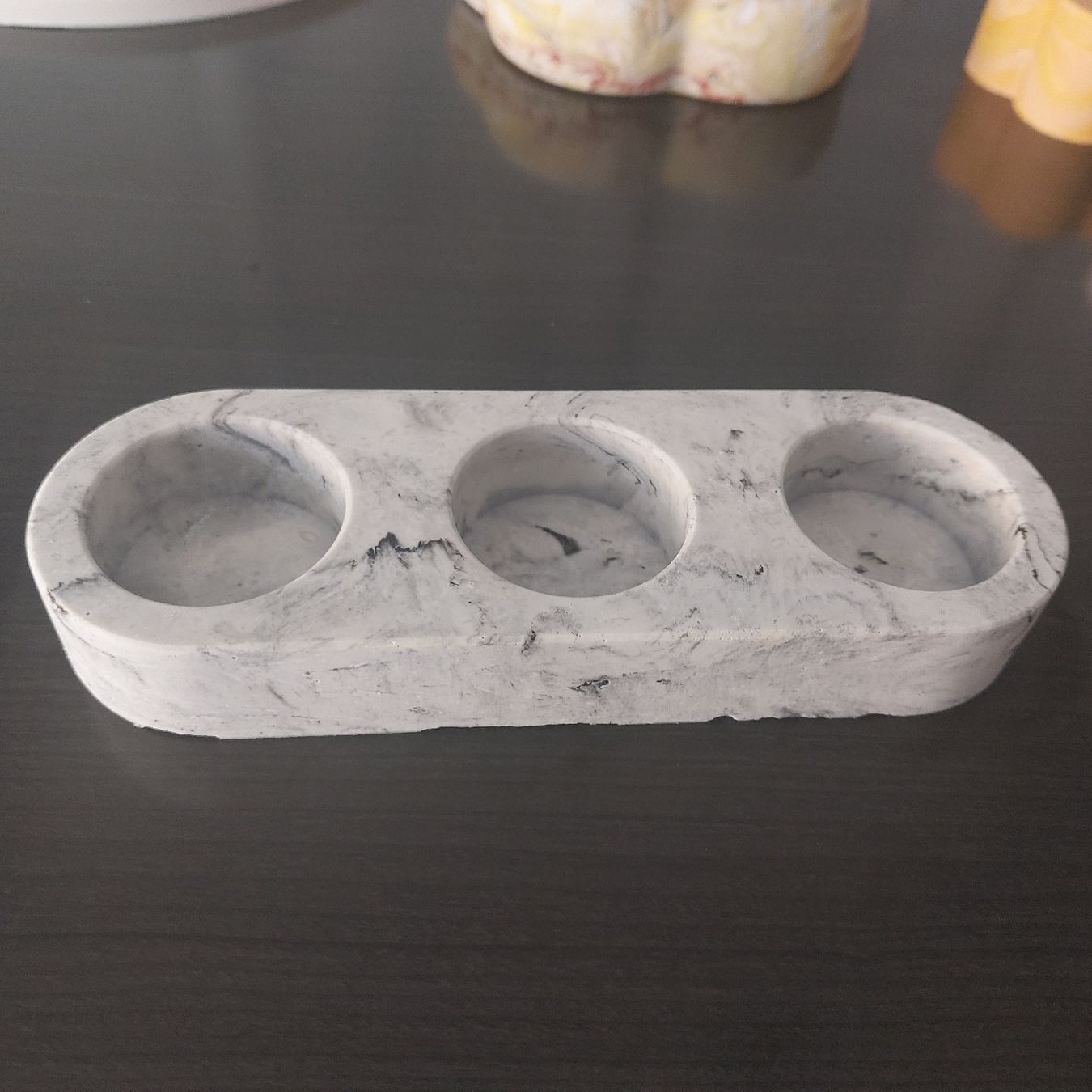 Portacandele:  Kerzenhalter Marmoroptik 3er neu/Handmade – Nuovo e nell'imballaggio originale da Erlinsbach SO venduto da Inspirierend 1