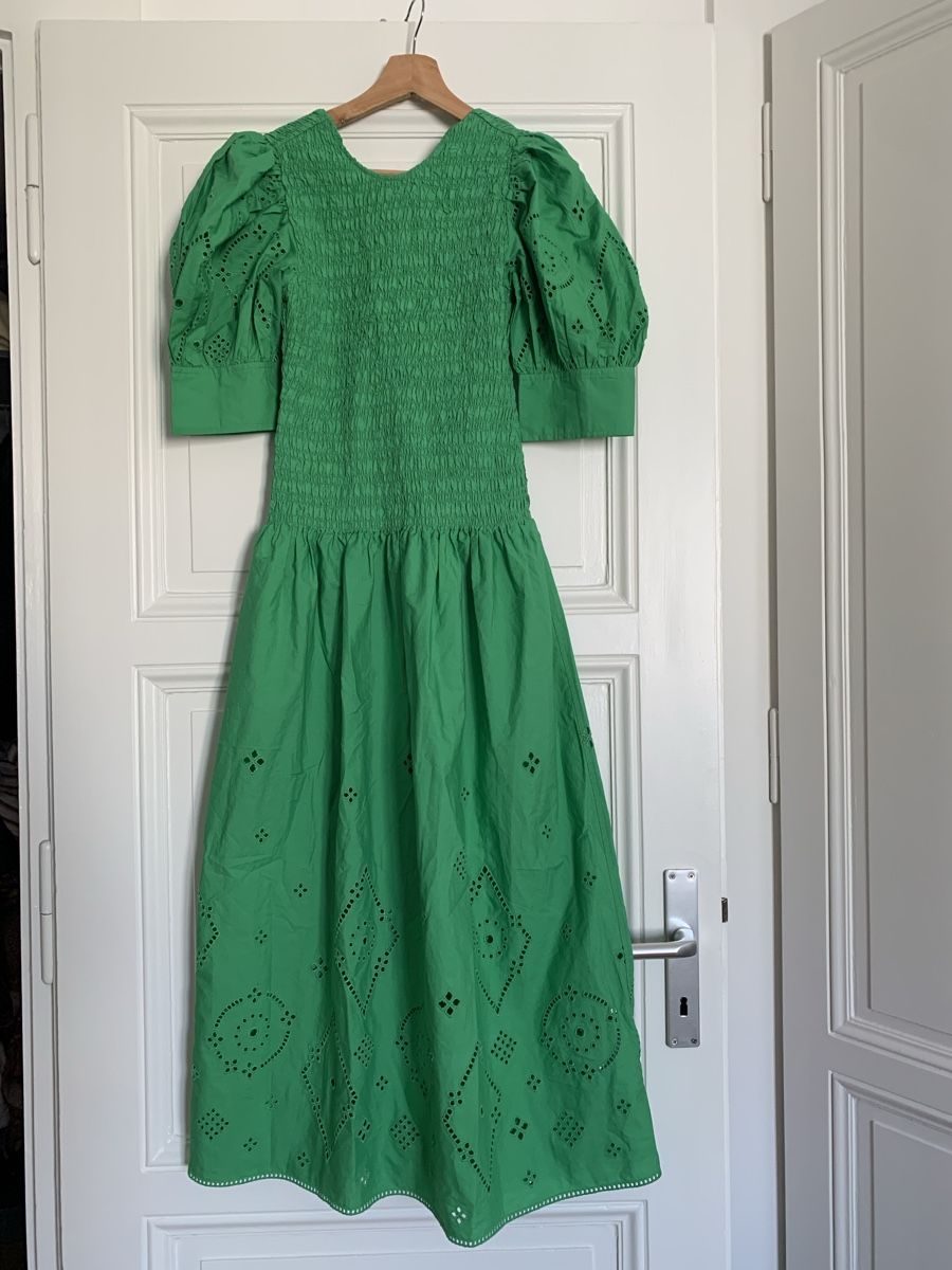 Ganni Vestiti: Robe dos nu verte en coton bio Ganni – Nuovo e nell'imballaggio originale da Genève venduto da rez_c6c6