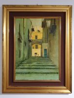 Schönes Ölgemälde, signiert Antonio Cirafisi