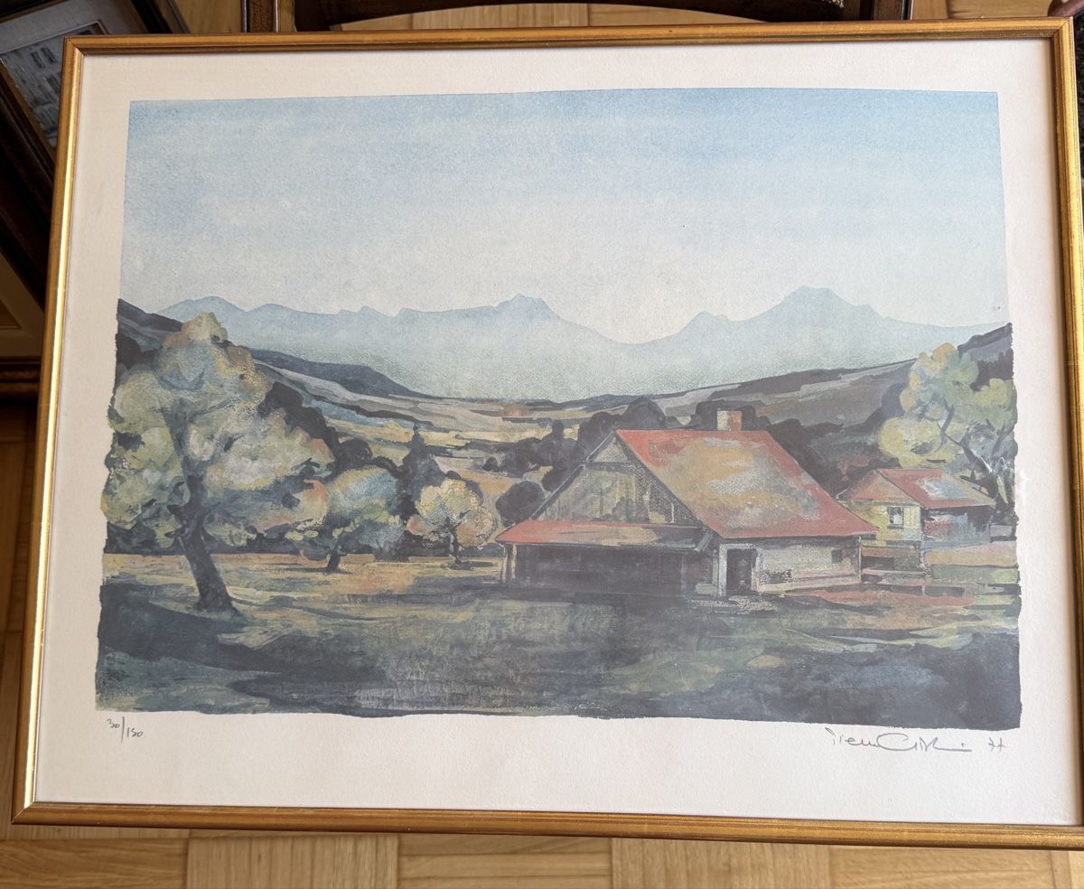 Grafiken & Lithographien: Lithographie originale Paysage suisse  – Gebraucht aus Clarens von Gabi0062