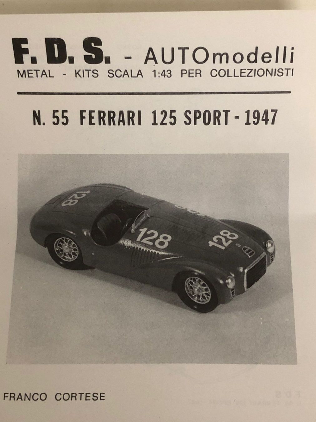 Ferrari Modellini d'auto: FDS-Kit Ferrari 1/43 – Nuovo (secondo la descrizione) da Muttenz venduto da Gucci2005 2