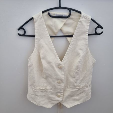 Damen Weste Stradivarius Creme Grösse S guter Zustand