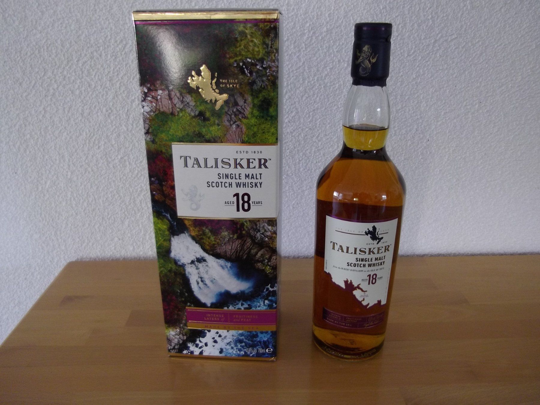 Talisker Bevande alcoliche: Talisker 18y Single Malt Whisky – Nuovo e nell'imballaggio originale da Tägerschen venduto da Cobra69