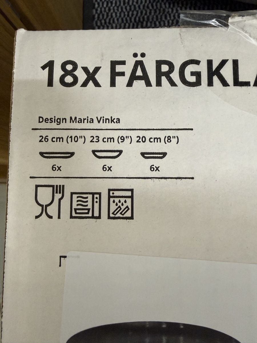 Piatti: IKEA 18x FÄRGKLAR Teller neuwertig – Nuovo (secondo la descrizione) da Gunzgen venduto da Fra1990 1