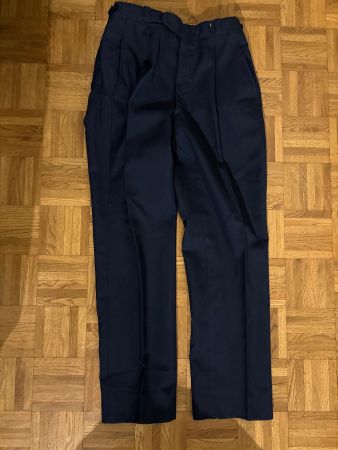 Pantalon Homme Trevira Laine Marine, largeur taille 36cm