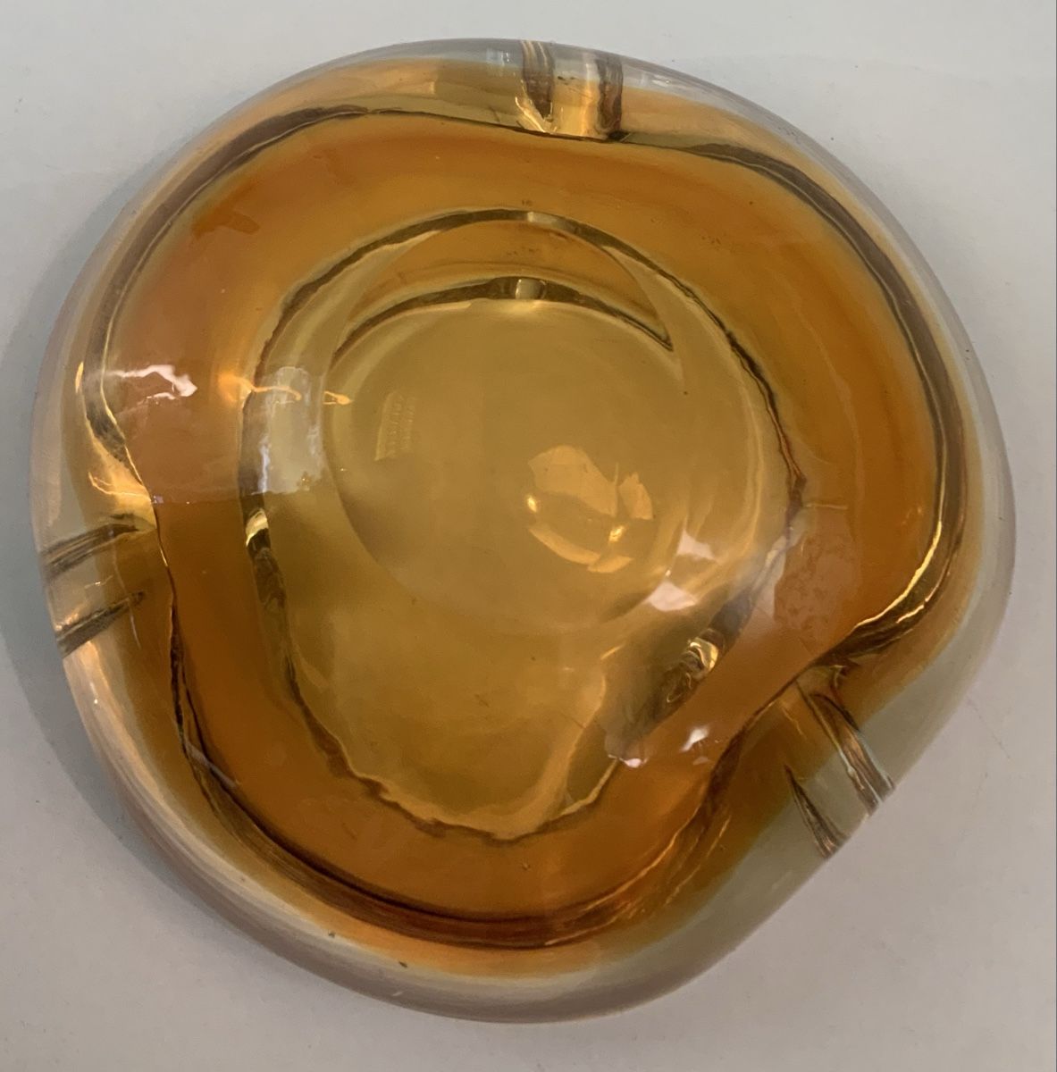 Murano Portacenere: Cendrier/vide poche en verre Cognac – Usato da rolle venduto da Tontonjulot 2