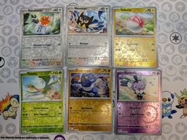 🇫🇷 Pokémon lot 6 cartes reverse Évolutions à Paldea (PAL)