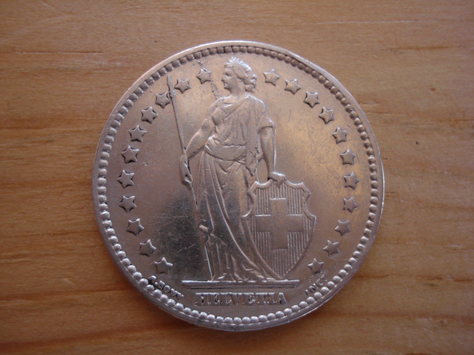 Alle Münzen: (C1) 1 Franken 1876 VZ – Gebraucht aus Erlach von Net-Coins 1