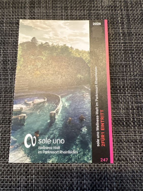 Sole Uno 2 für 1 Eintritt (Neu (gemäss Beschreibung)) in Leuggern für ...