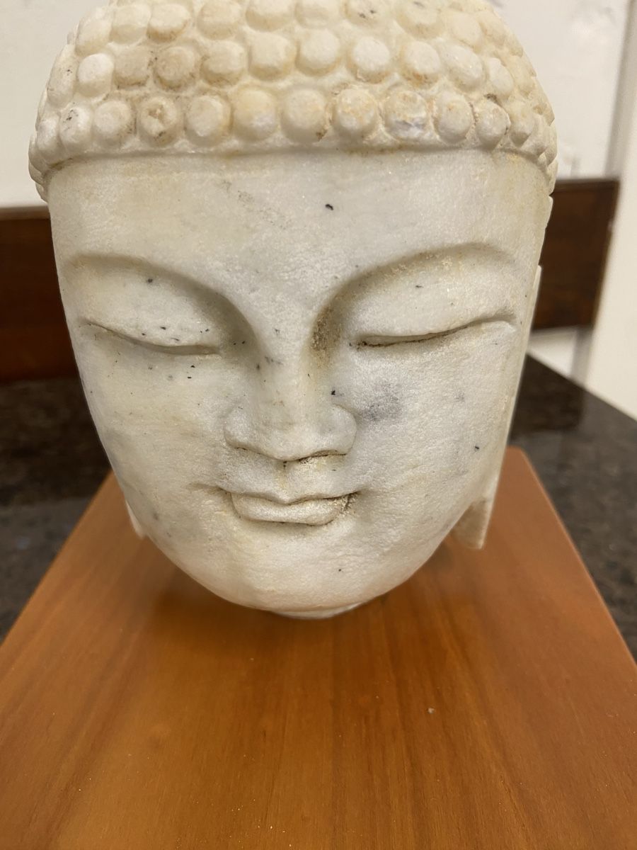 Skulpturen & Statuen: Buddha Kopf aus Marmor – Gebraucht aus Dietikon von brocki-eyra 3
