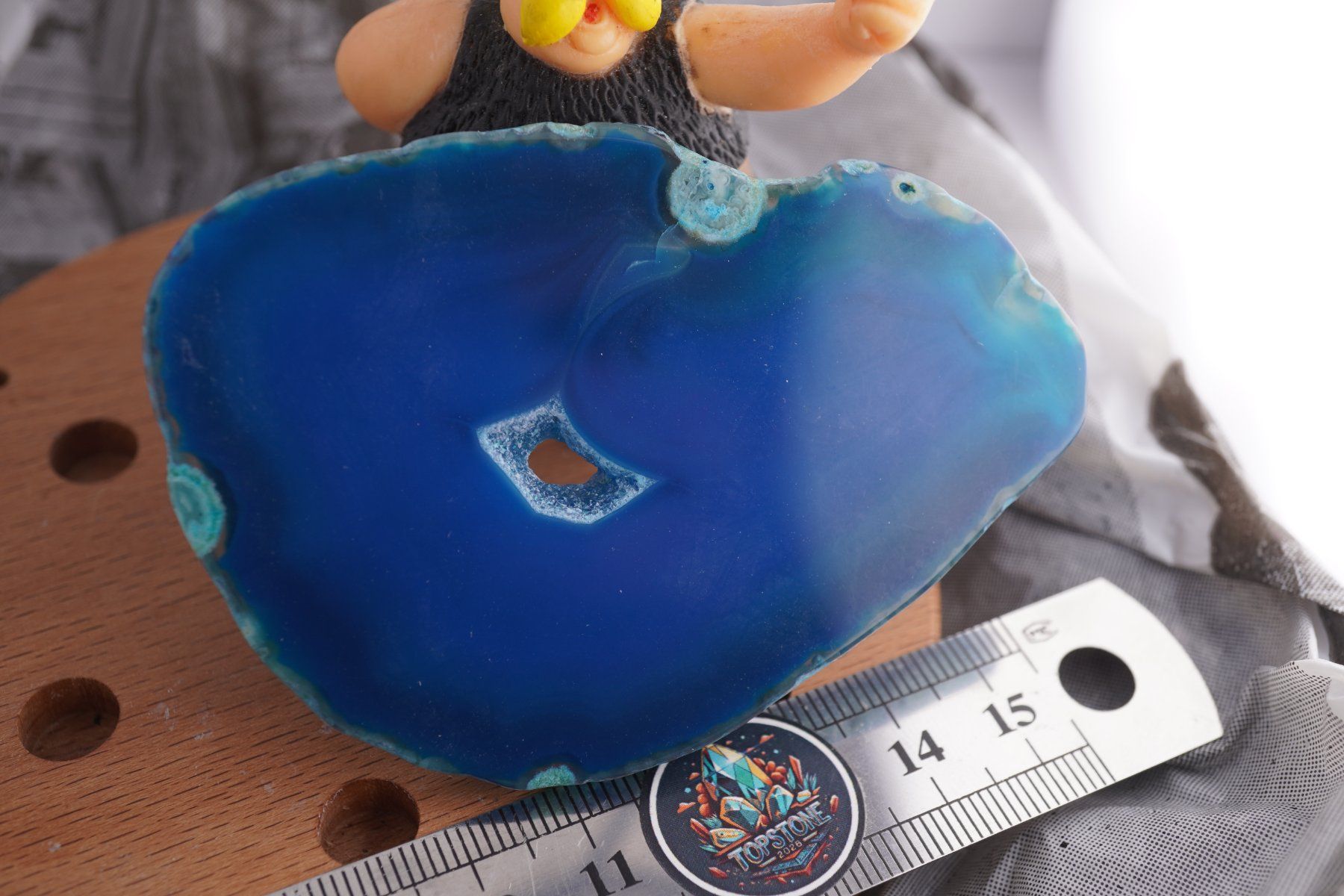 Minerali & Pietre curative: Achat Blau     Scheibe     wow     Ab 1.-(1) – Nuovo e nell'imballaggio originale da Eschenbach SG venduto da topstone 5