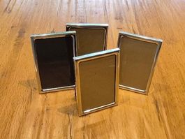 4er SET Bilderrahmen in Silber