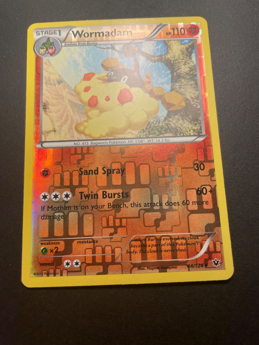 Pokémon Carte collezionabili: Wormadam #44/124 XY Fates Collide Reverse Holo – Usato da Zürich venduto da pokemon_cards