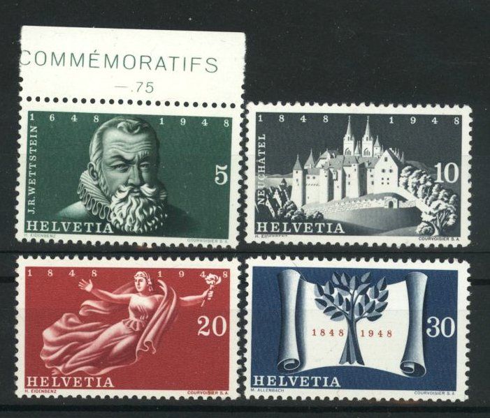 Tutti i francobolli: 1948, 100 Jahre schweizerischer Bundesstaat ** – Usato da Willisau venduto da Vollstempel