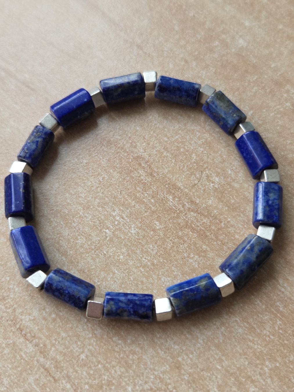 Bracciali & Braccialetti: Lapislazuli Elastarmband 18cm Neu – Nuovo (secondo la descrizione) da Winterthur venduto da katzen07