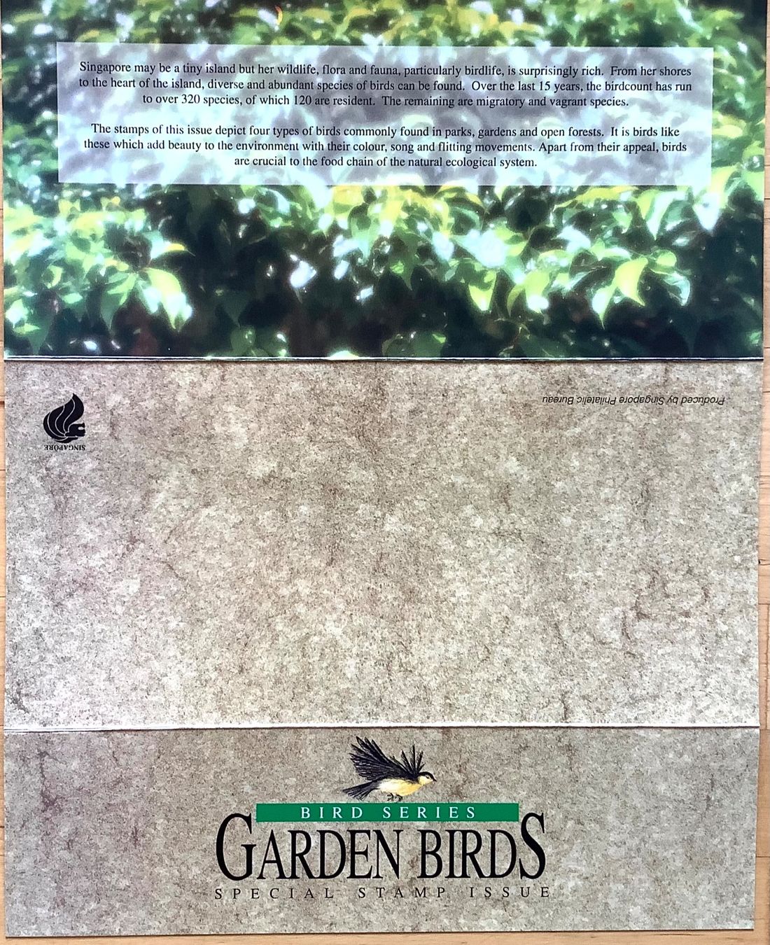 Tutti i francobolli: 1991 Singapur Folder Gartenvögel Satz** – Nuovo (secondo la descrizione) da Liestal venduto da Pep3 2
