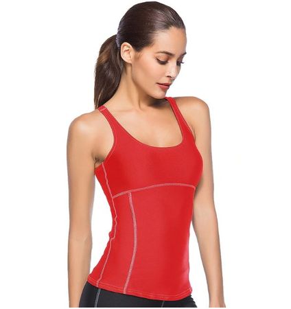 Damen Sport Top rot-grau Gr. XS - 226217