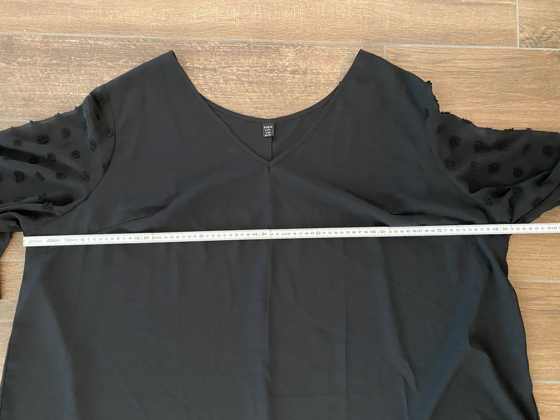Shein Blusen: Bluse mit Trompetenärmel schwarz Gr. 56 / 58 / 60 – Gebraucht aus Pratteln von a23_j2gs 5