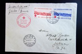 1939 Flugpostbrief Convention de Genève