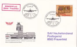 Tag d. Aerophilatelie 1987 (ZRH-Flughafen) Zürich-Frauenfeld