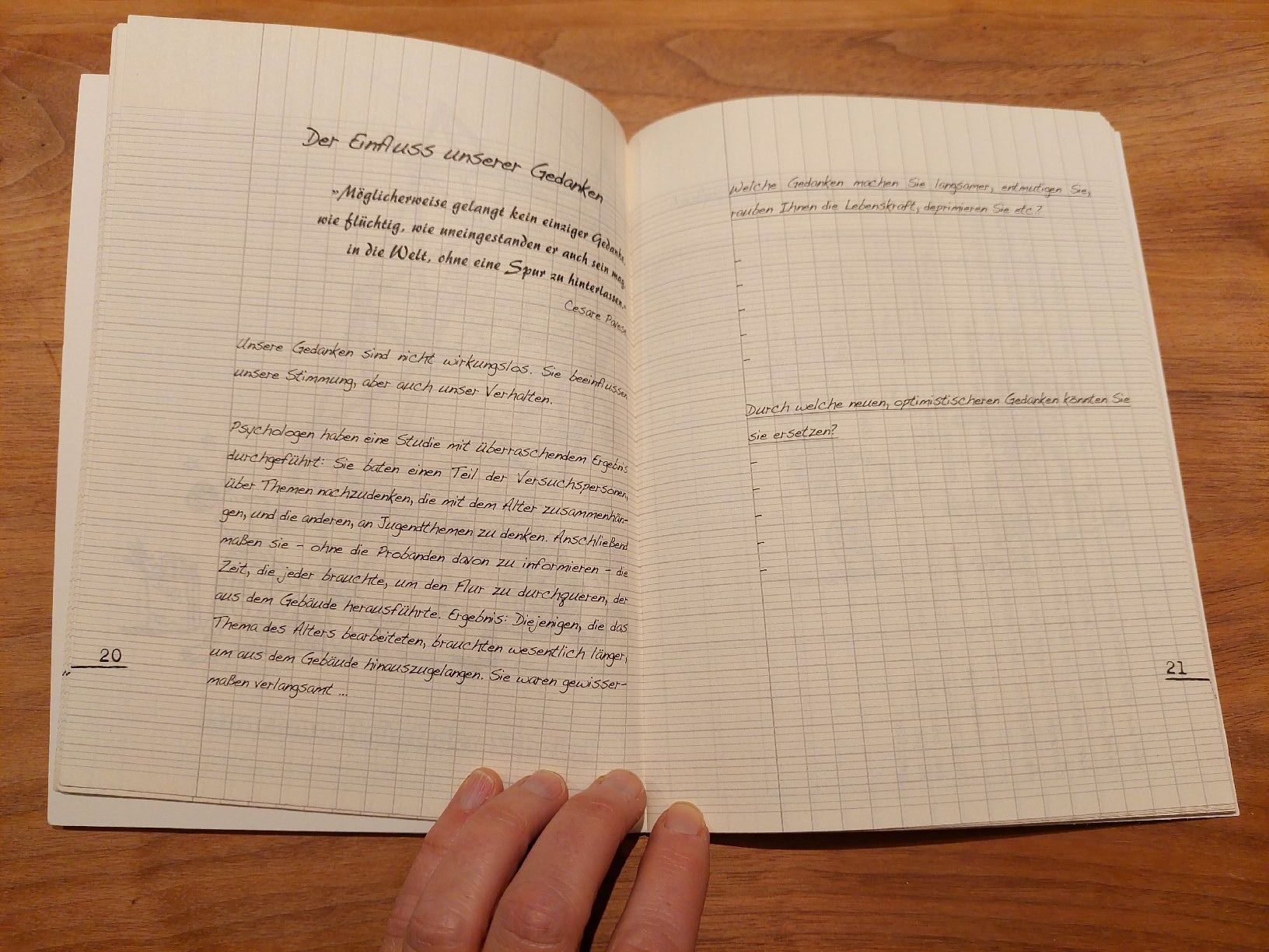 Bücher: 3 kleine Übungshefte: Glückstraining, Loslassen, Optimismus – Neu (gemäss Beschreibung) aus Brunnen von Livianda 4