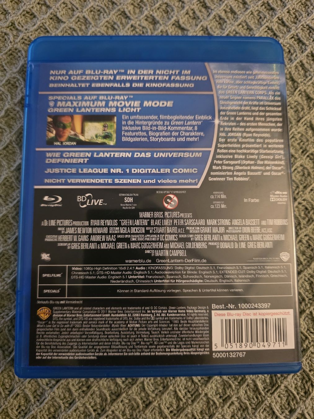 Tutti i DVDs: Green Lantern - Extended Cut - Blu-ray – Usato da Ellikon a d Thur venduto da razzorblog 1