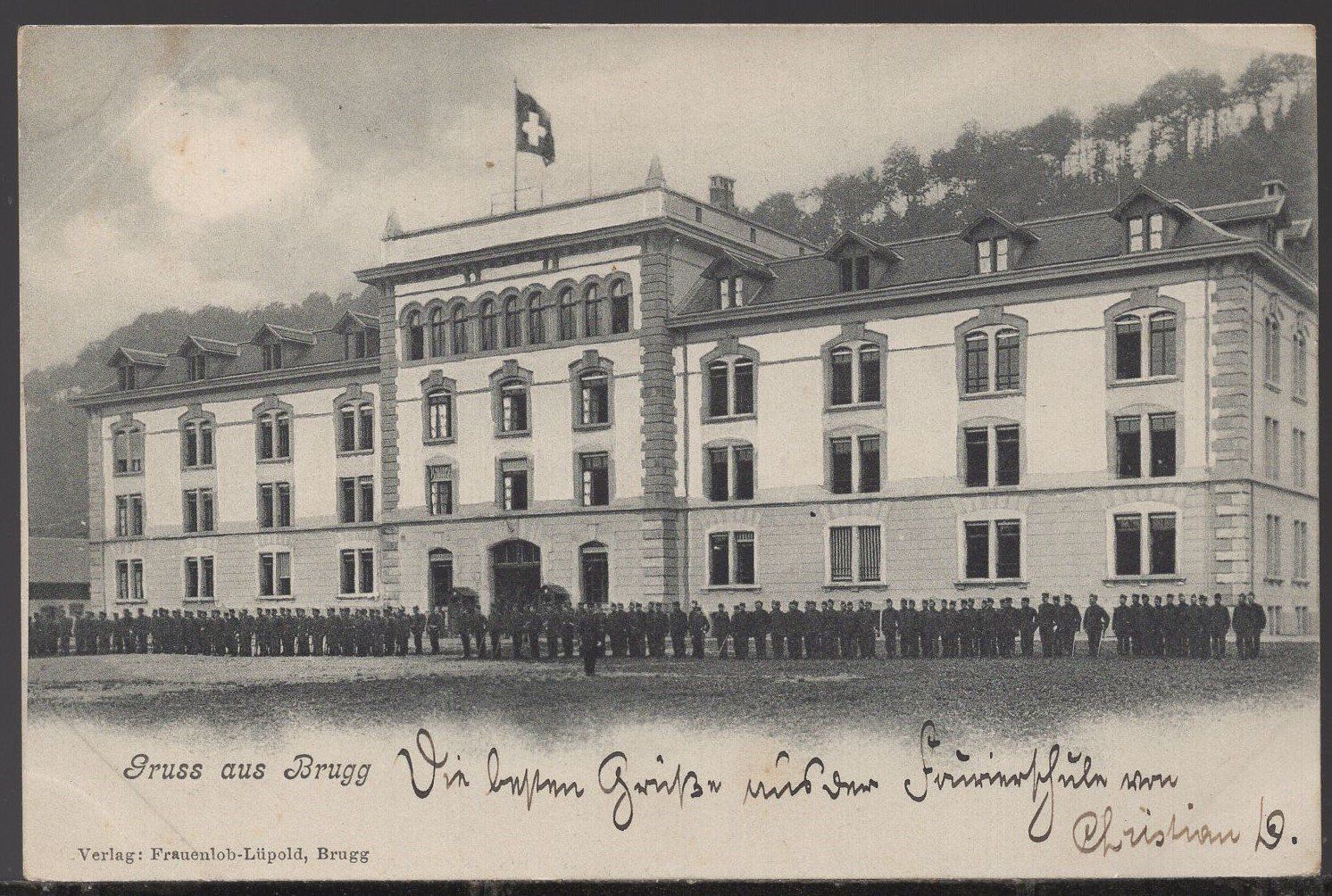Cartoline postali: Brugg  Kaserne  1903 – Usato da Aarau venduto da kufi44