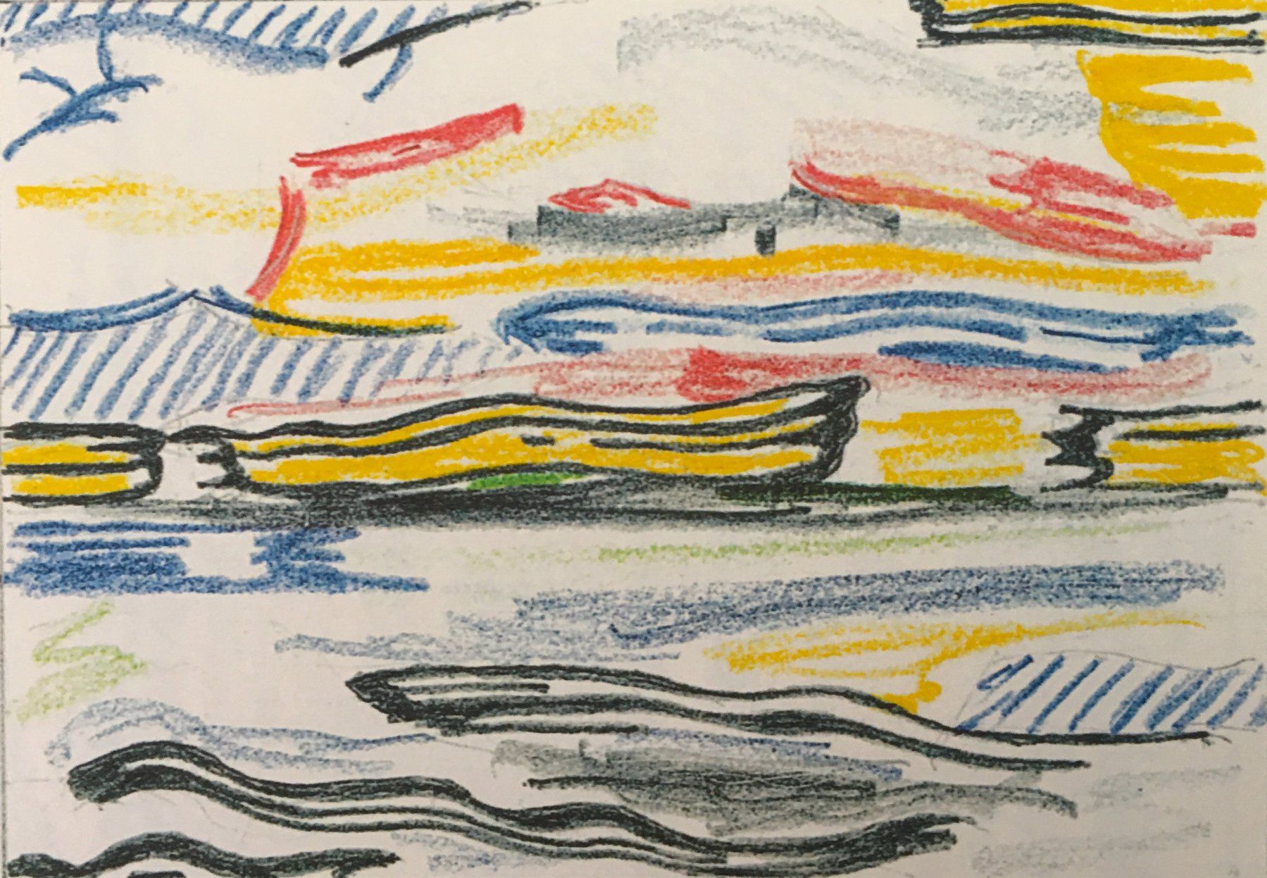 Grafiken & Lithographien: Roy Lichtenstein "Sea And Sky – Gebraucht aus Nennigkofen von Sommersonnen 3
