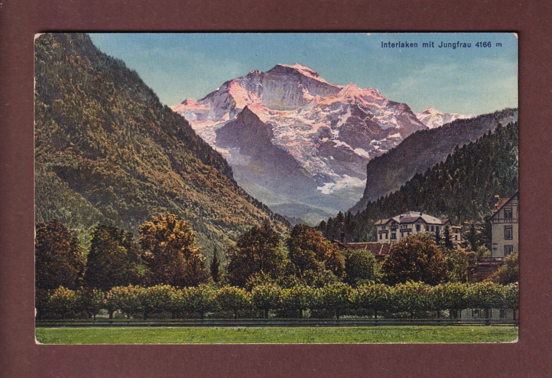 Cartoline postali: INTERLAKEN - Jungfrau – Usato da Pully venduto da nicecards-shop