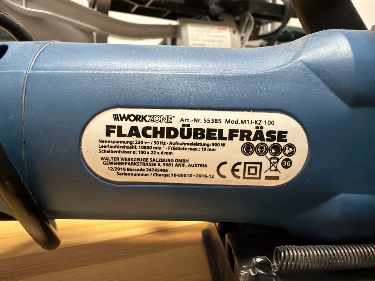Alle Maschinen: WORKZONE Flachdübelfräse neuwertig – Gebraucht aus Bern von bbvs 2