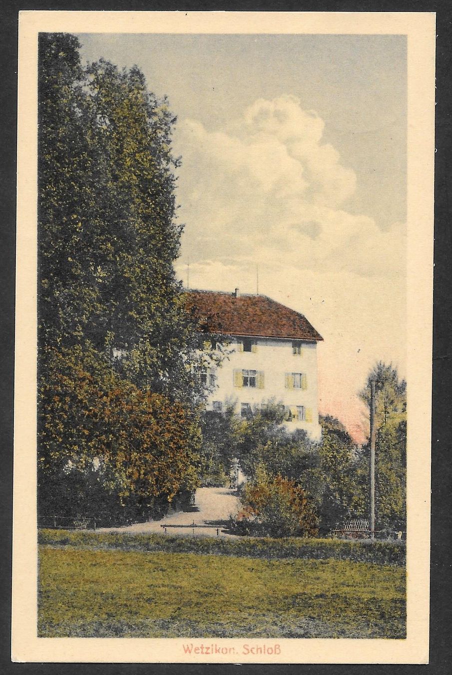 Cartoline postali: Wetzikon Schloss coloriert – Usato da Olten venduto da clotaldi
