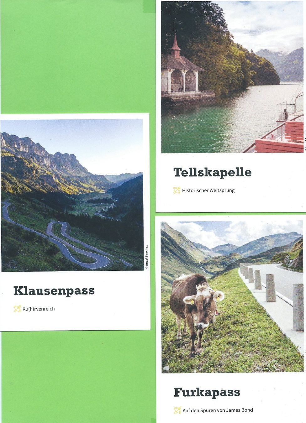 Cartoline postali: 7 Ansichtskarten Kanton Uri – Usato da Zürich venduto da t24_de 2