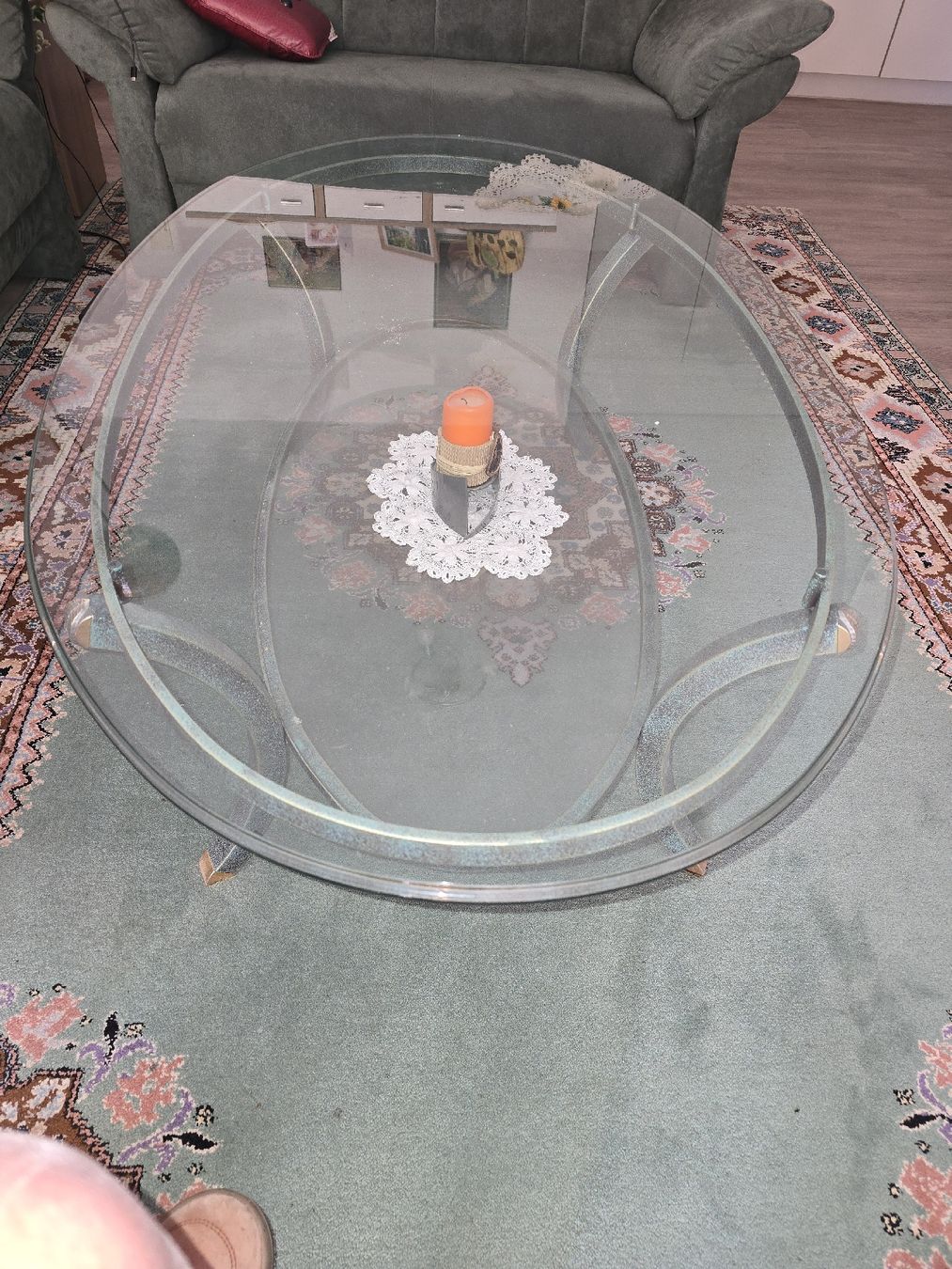 Tische: Table basse ovale Pierre Vandel Paris – Gebraucht aus Rances von JEFF65 1