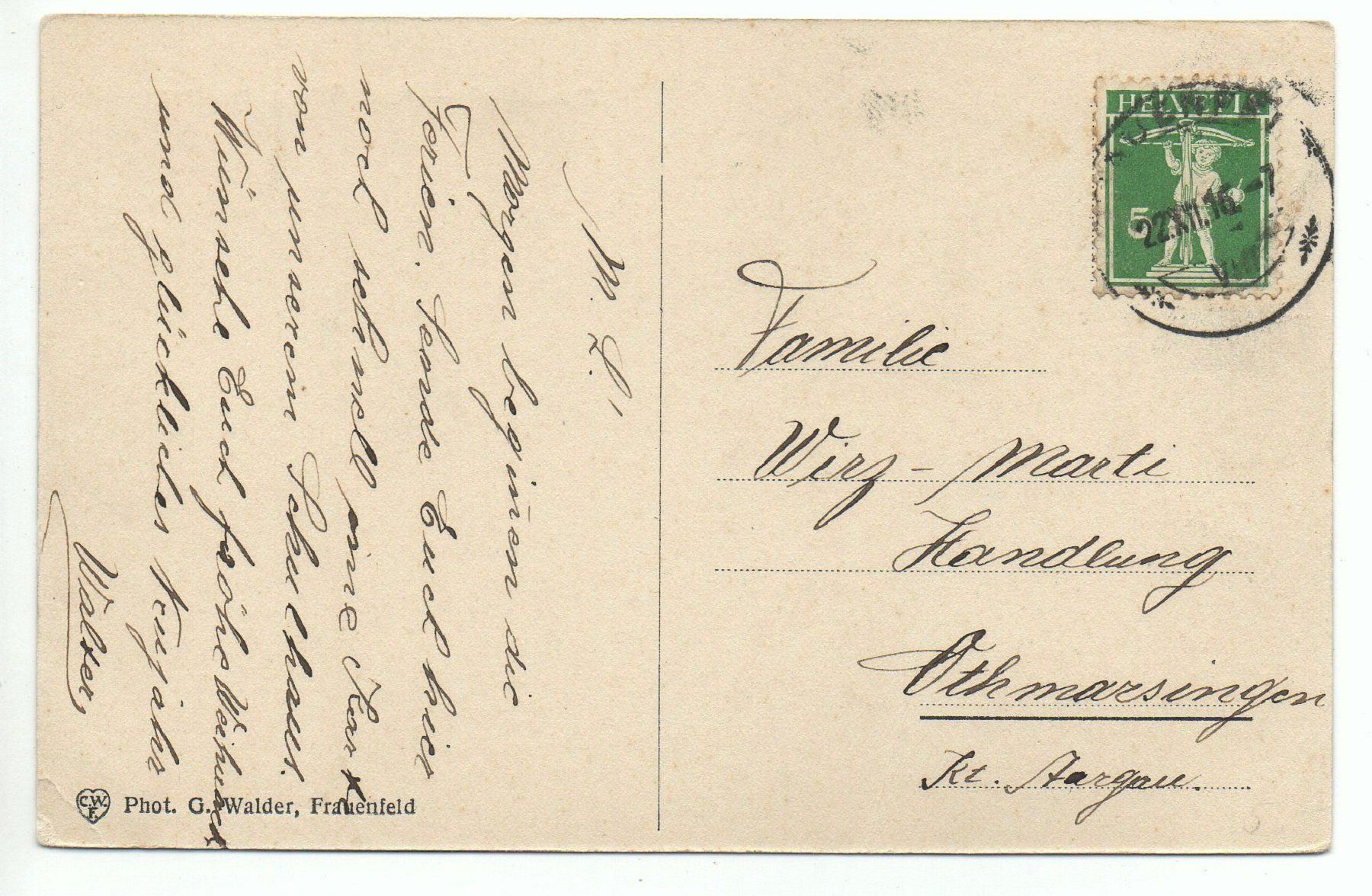 Cartoline postali: FRAUENFELD Neue Thurg. Kantonsschule – Usato da Jona venduto da philajona 1