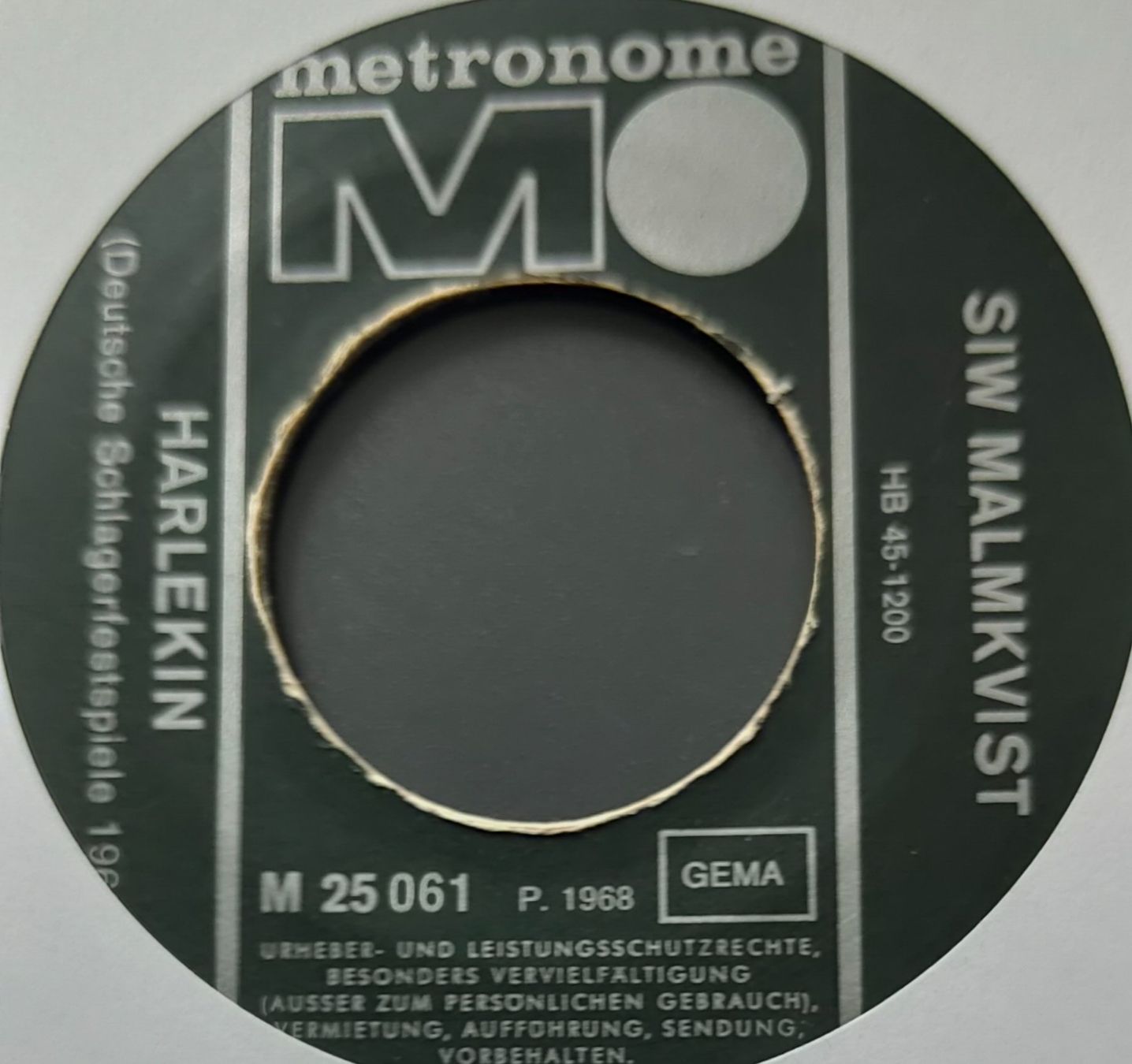 Schallplatten: Vinyl-Single Siw Malmkvist - Harlekin – Gebraucht aus Langenthal von Modo39