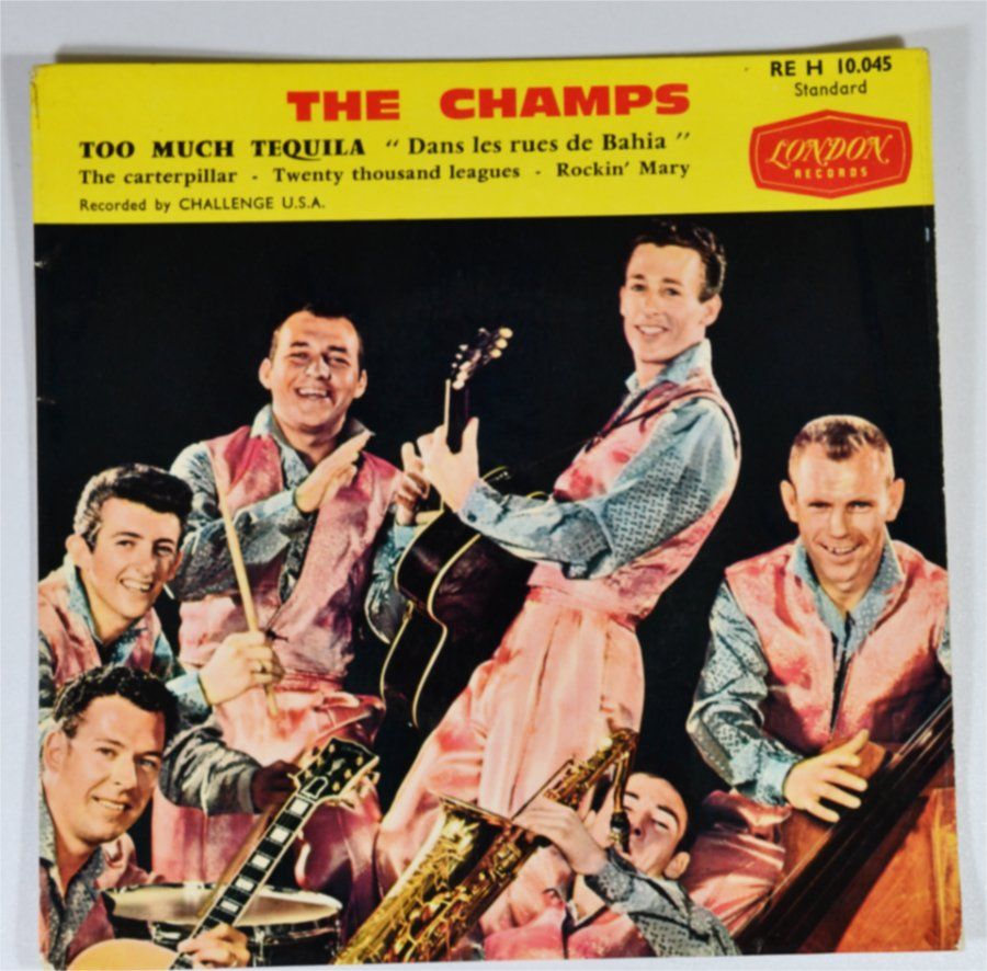 Schallplatten: Single: THE CHAMPS - Tequila + COVER Too Much Tequila – Gebraucht aus Frenkendorf von Yard-Sale-2000 2