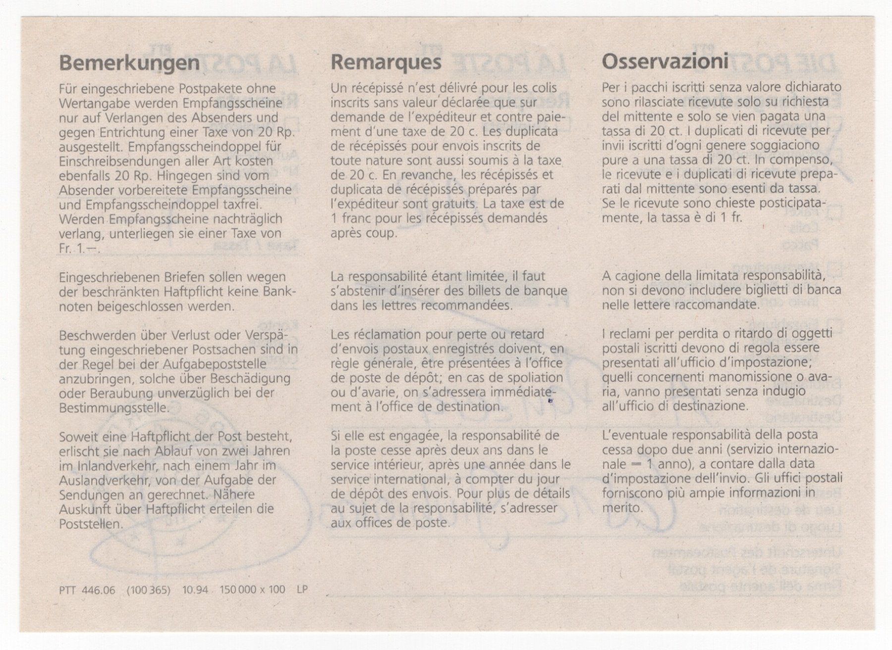 Tutti i francobolli: Brief mit Nr. 892 Pf 1 / Eing. + Rückschein + Empfangsschein – Usato da Gordola venduto da tist 3