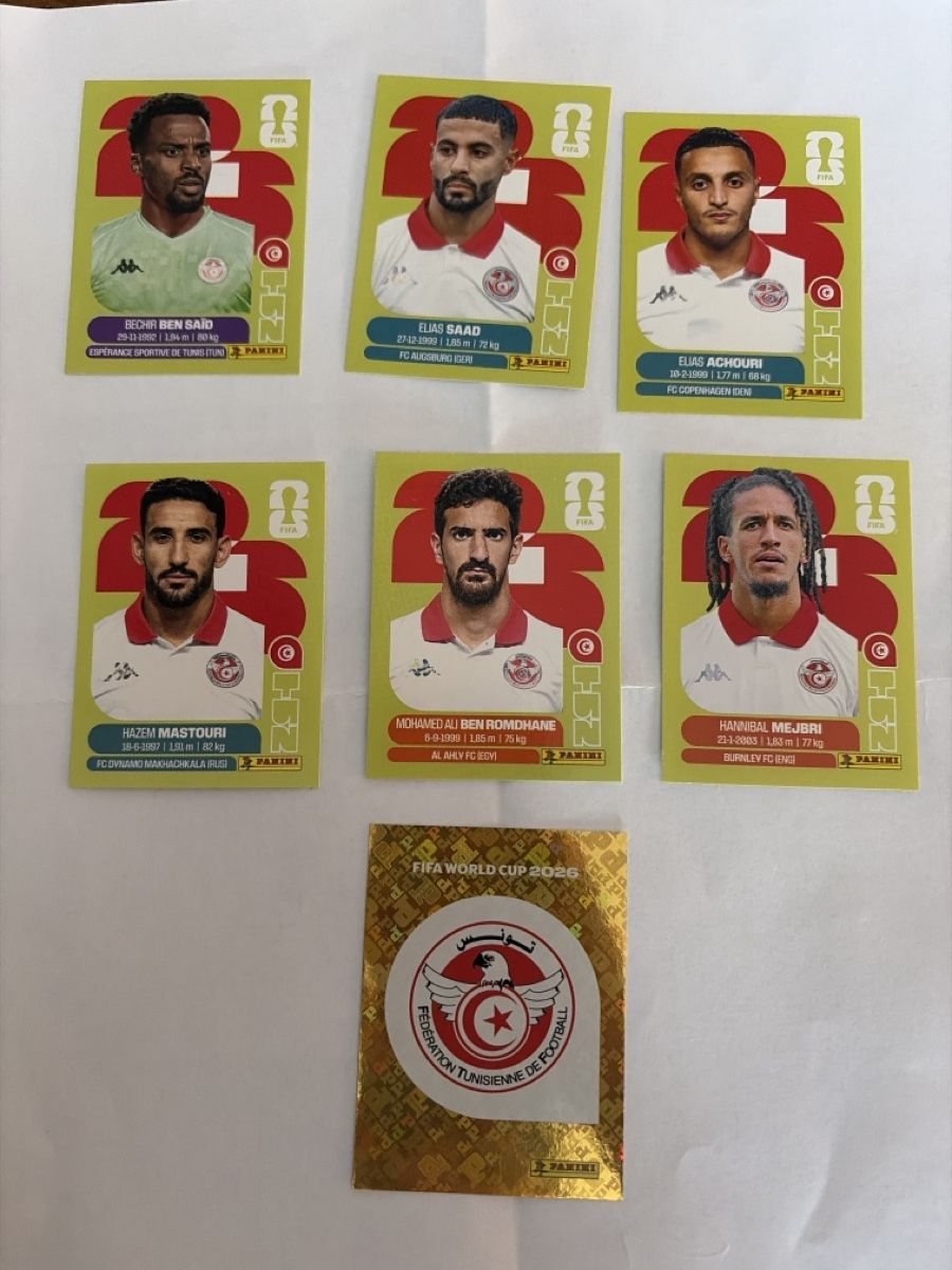 Panini Carte collezionabili: Panini 2026 lot de carte TUN – Nuovo (secondo la descrizione) da Pensier venduto da swerrmich