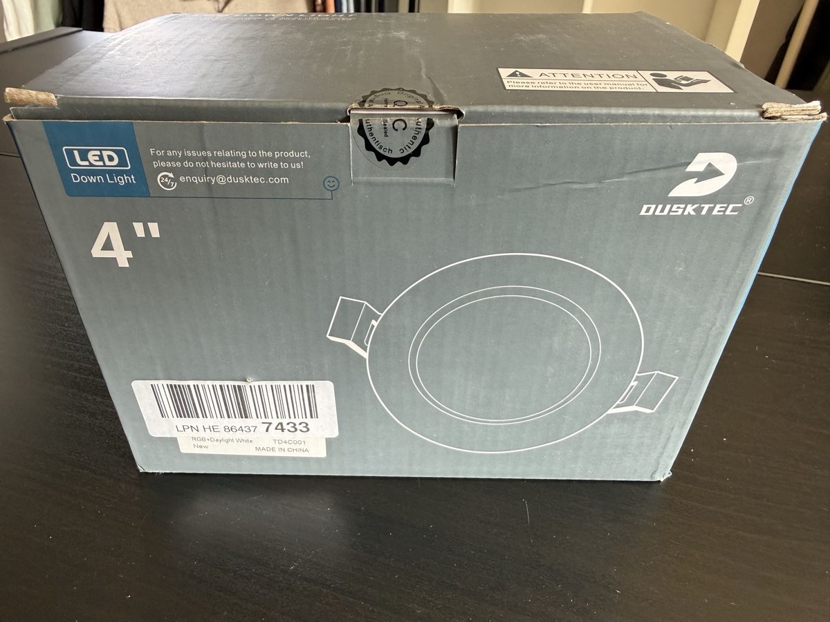 Lampadari & plafoniere: New Dusktec 4" LED Down Light 10W RGBW Smart Bulb 4 Pack – Nuovo e nell'imballaggio originale da Wallbach venduto da Nenex 7