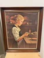 Bild Kartoffelschälerin von Albert Anker