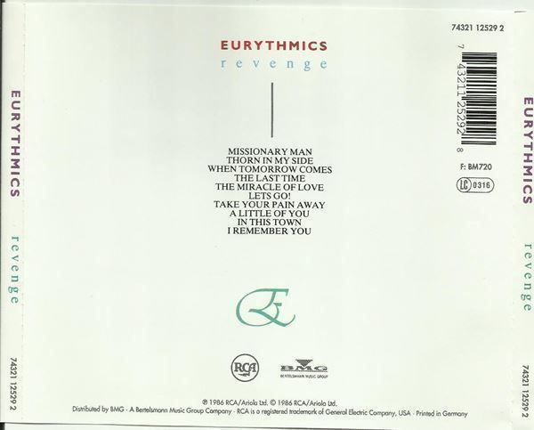 CD: Eurythmics CD Revenge – Usato da St. Margarethen TG venduto da ursk10 1