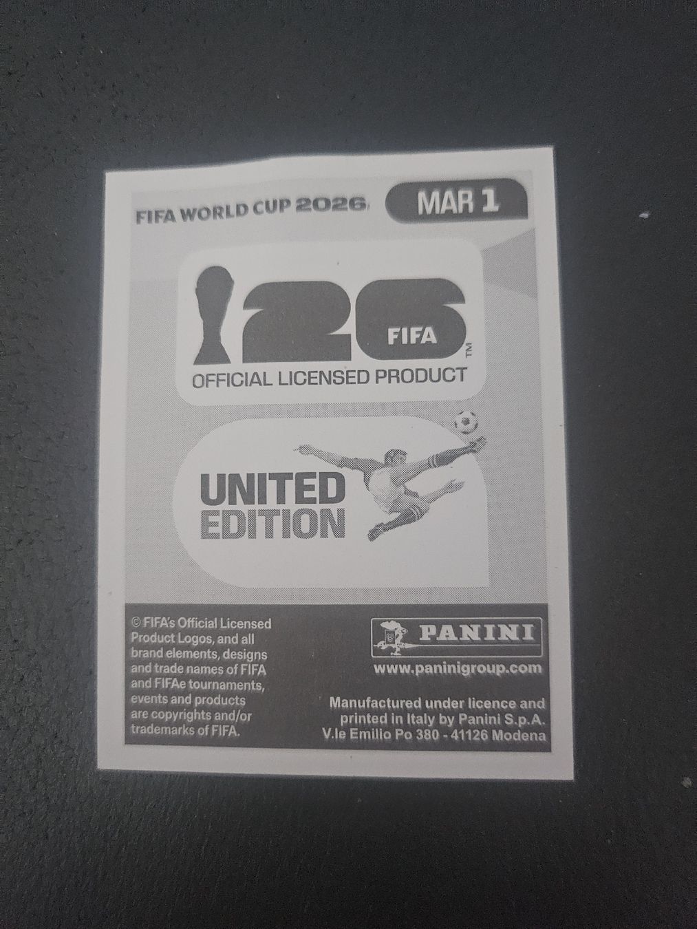 Panini Carte collezionabili: panini MAR 1  – Nuovo (secondo la descrizione) da Croy venduto da sylvie1350 1