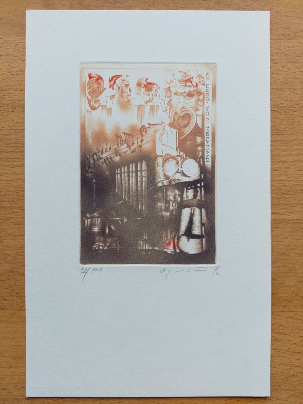 Dipinti: Exlibris Petr Augustovic - Original Radierung signiert – Usato da Obfelden venduto da Exlibris-Art